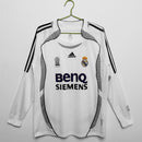 Camisa Real Madrid Manga Longa  Retrô 2006/07