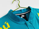 CAMISA PRÉ TREINO BRASIL 2021/22-RETRÔ MASCULINA - AZUL