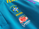 CAMISA PRÉ TREINO BRASIL 2021/22-RETRÔ MASCULINA - AZUL