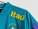 CAMISA PRÉ TREINO BRASIL 2021/22-RETRÔ MASCULINA - AZUL