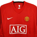 Camisa Manchester United Retrô 2007/2008 Vermelha Torcedor Masculina